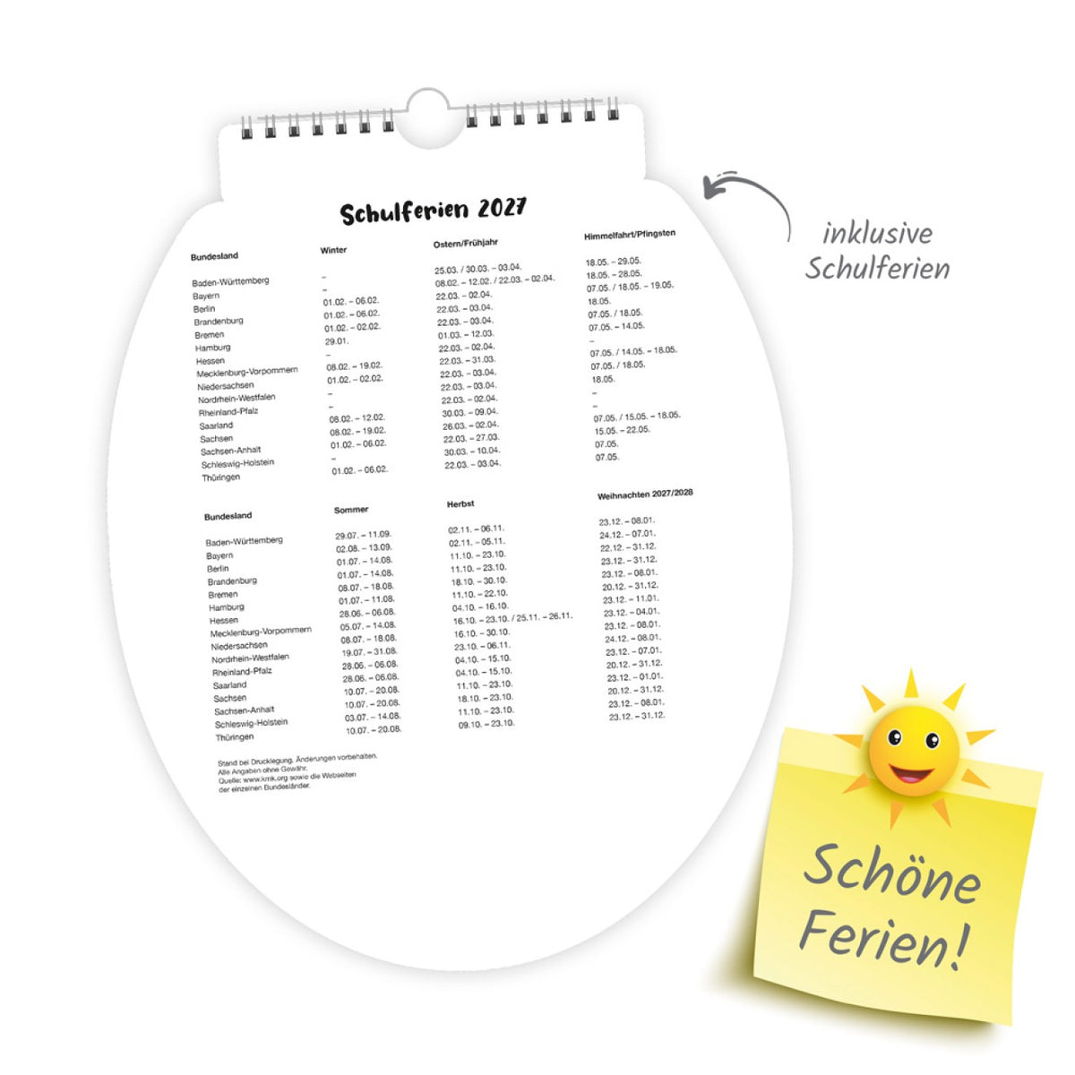 TRÖTSCH Klokalender 2027