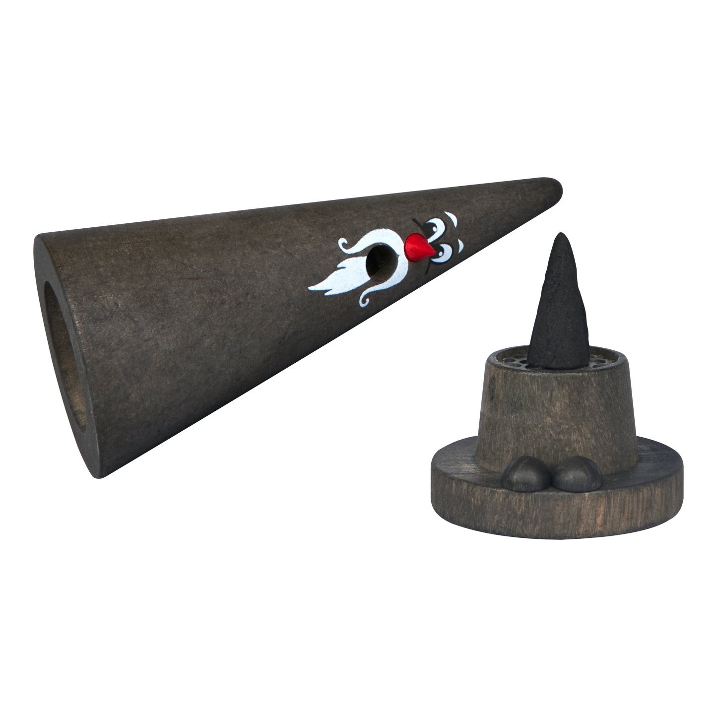 Crottendorf Smoker Figurine Ziegenbein - Karli König (grey)