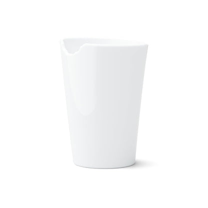 FIFTYEIGHT PRODUCTS / Mugs / "Mugs with a Bite" (handleless, porcelain, 400ml, white, Made in Germany)