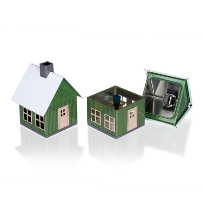 Crottendorfer Räucherhaus | Motiv: "Waldhaus" | grün