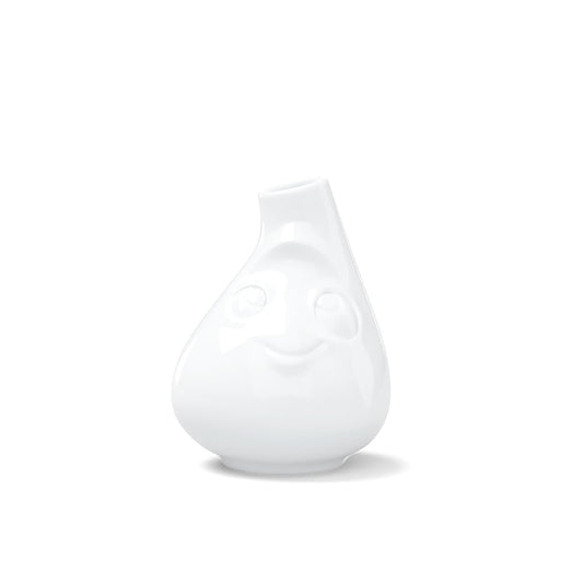 FIFTYEIGHT PRODUCTS / Vaso piccolo "Putzig" (porcellana, altezza 10 cm, bianco, Made in Germany)