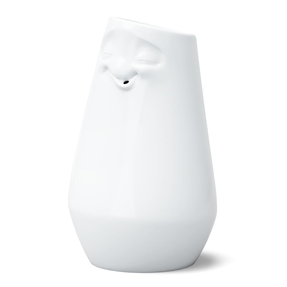 FIFTYEIGHT PRODUCTS / Vaso "Rilassato" (Porcellana, altezza 23 cm, bianco, Made in Germany)