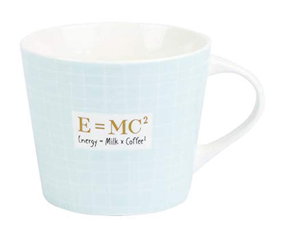 Tazza da caffè Grafik-Werkstatt con oro zecchino al 100% | Tazza in porcellana | 420 ml | E = MC²