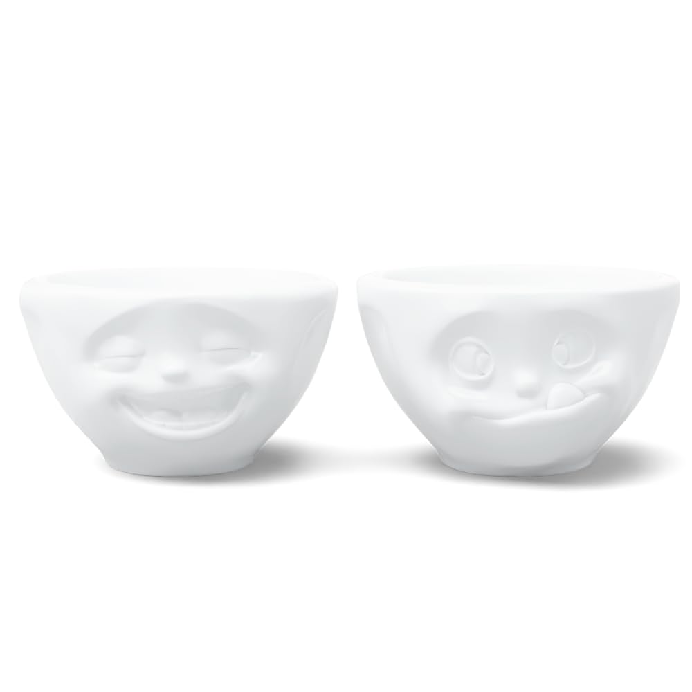 TASSEN.TV Kleines-Schälchen Set Nr. 3 100ml weiß lachend&lecker [A]