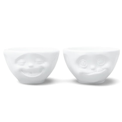 TASSEN.TV Kleines-Schälchen Set Nr. 3 100ml weiß lachend&lecker [A]