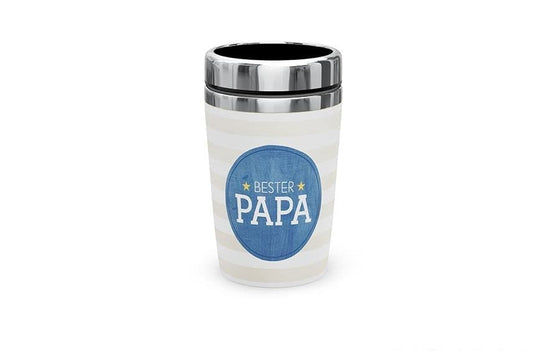 La Vida Thermo Mug to Go | Stainless Steel | 240 ml | Best Dad, blue