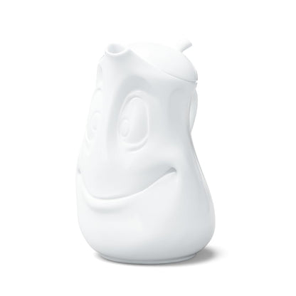 FIFTYEIGHT PRODUCTS / Tazze / Brocca "Gut drauf" (Porcellana, 1200 ml, bianca, Made in Germany)