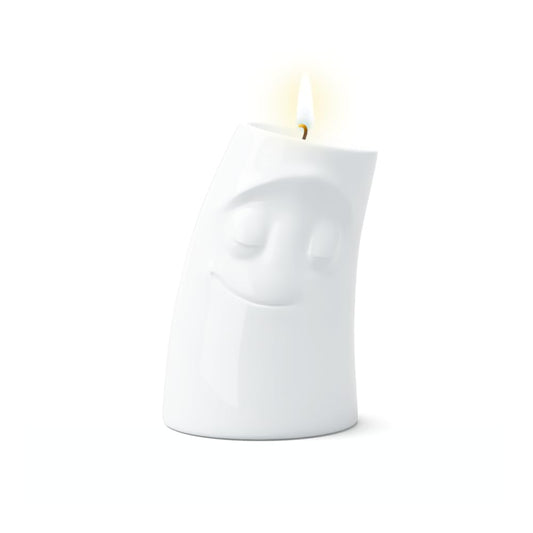 FIFTYEIGHT PRODUCTS / Mugs / Kerzenschmusie "Cuddly" (large candle holder, white, Made in Germany)