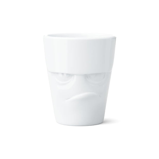 FIFTYEIGHT PRODUCTS / Tazza con manico "Scontroso" (porcellana, 350 ml, bianca, Made in Germany)