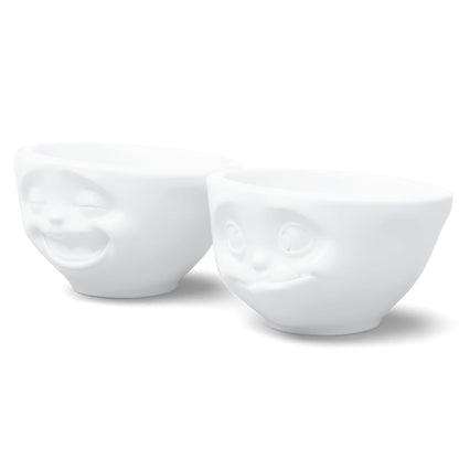 TASSEN.TV Kleines-Schälchen Set Nr. 3 100ml weiß lachend&lecker [A]
