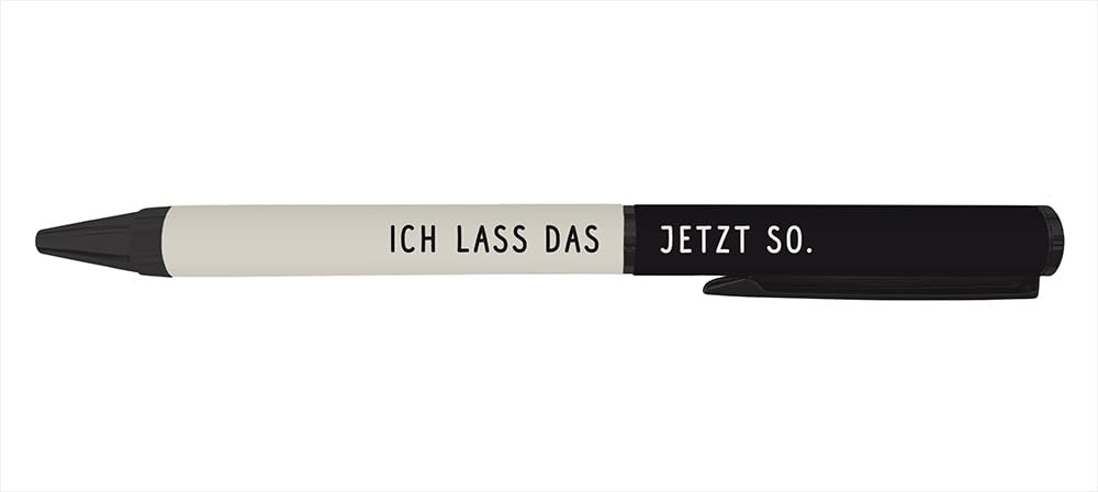 Grafik Werkstatt Kugelschreiber mit Drehmechanik in Geschenkbox, "Ich lass das jetzt so"
