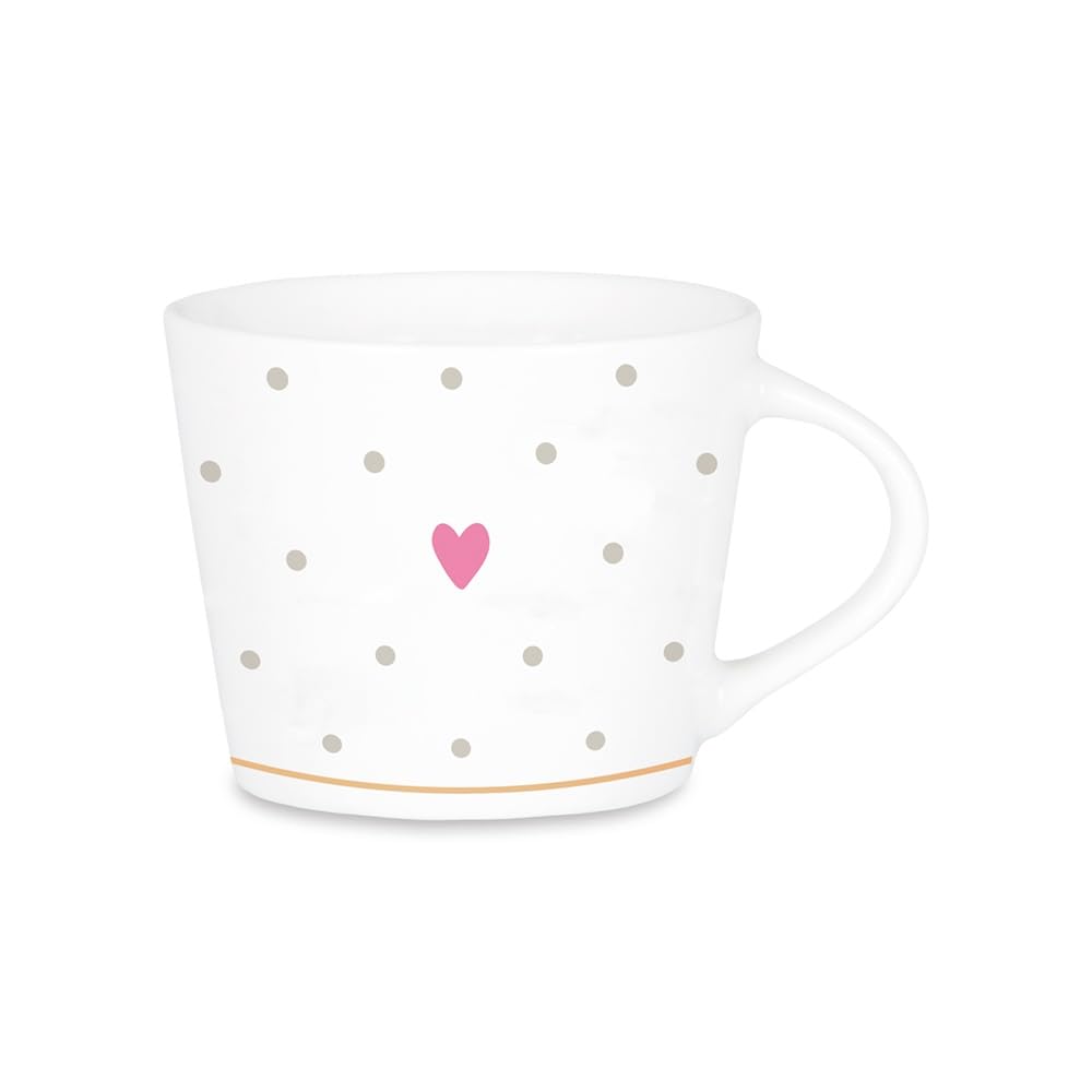 Grafik-Werkstatt Espresso Cup with 100% Real Gold | Porcelain Cup | 50 ml | Heart
