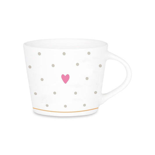 Grafik-Werkstatt Espresso-Tasse mit 100%Echtgold | Porzellan Tasse | 50 ml | Herz