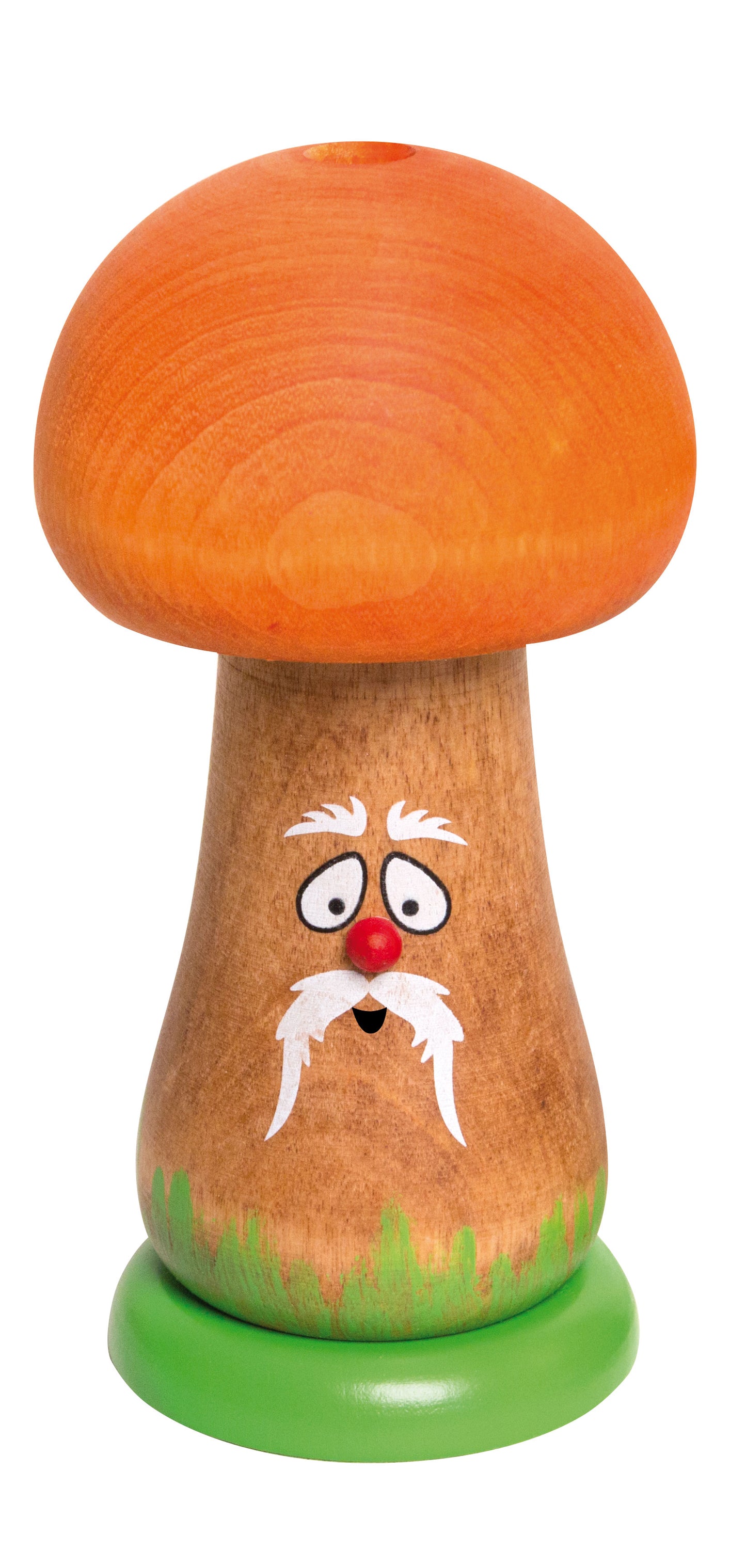 Drechslerei Kuhnert Fumo a fungo | Fumo a fungo cappello arancione | 12 cm