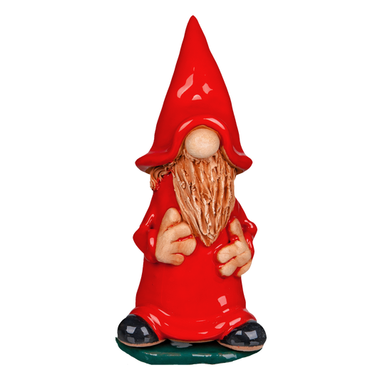 Crottendorfer Incense Burner Ceramic Incense Figurine Red in Gift Box incl. 1 Pack Assorted Incense Cones Size M (24 pieces)