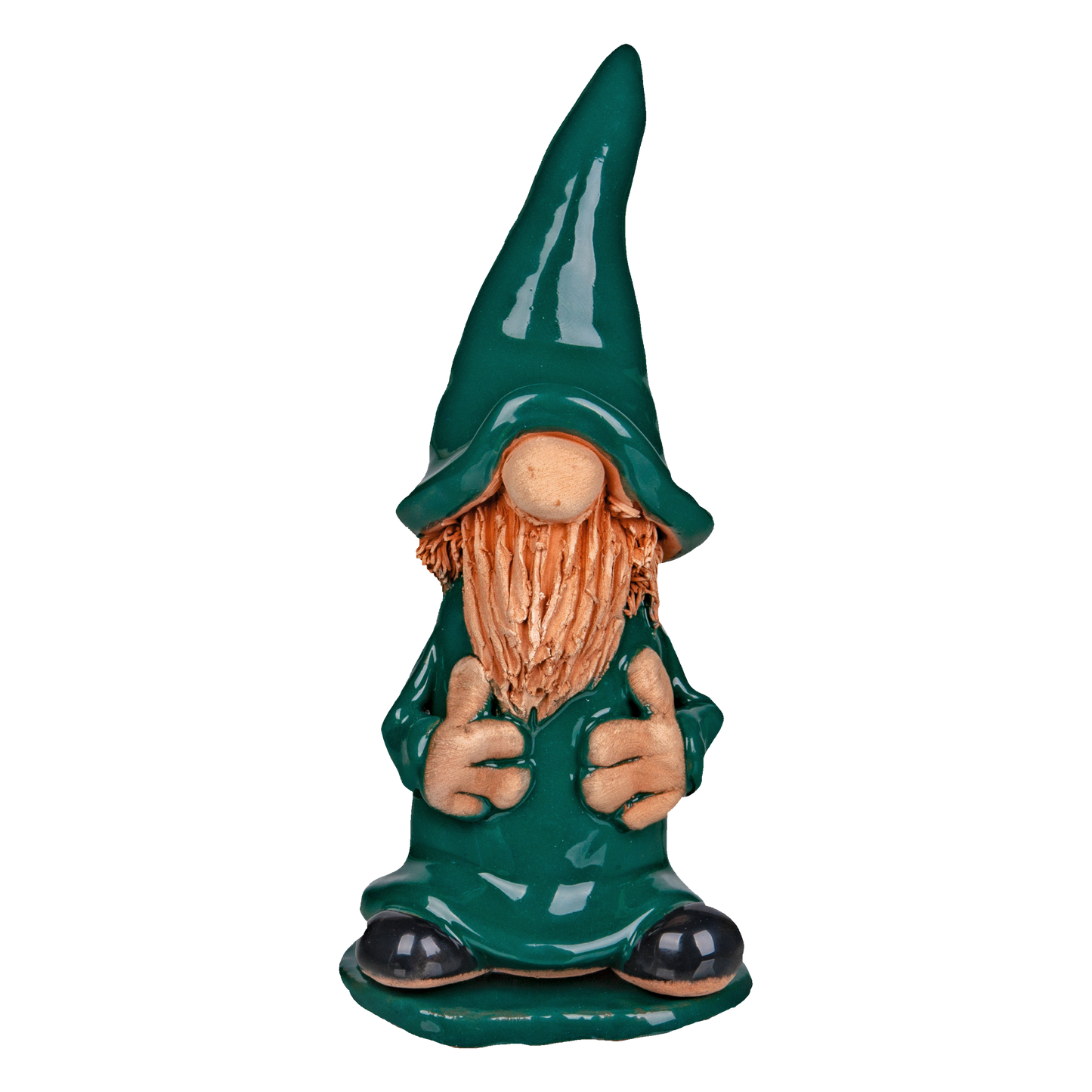 Crottendorfer Incense Burner Ceramic Incense Figurine Green in Gift Box incl. 1 Pack Assorted Incense Cones Size M (24 pieces)