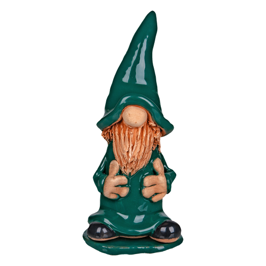 Crottendorfer Incense Burner Ceramic Incense Figurine Green in Gift Box incl. 1 Pack Assorted Incense Cones Size M (24 pieces)