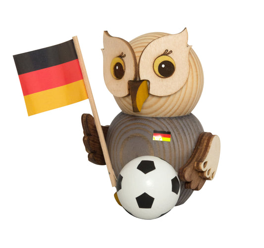 Kuhnert Mini Eule mit Fußball, ca. 7cm