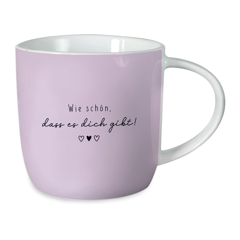 Tazza da caffè in porcellana "Grafik-Werkstatt" con frase, 300 ml |