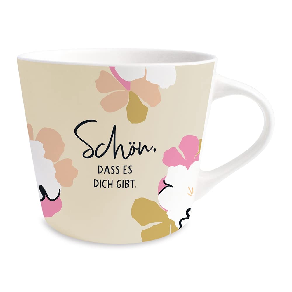 Graphics Workshop Coffee Mug with 100% Real Gold | Porcelain Mug | 420 ml | So glad you exist