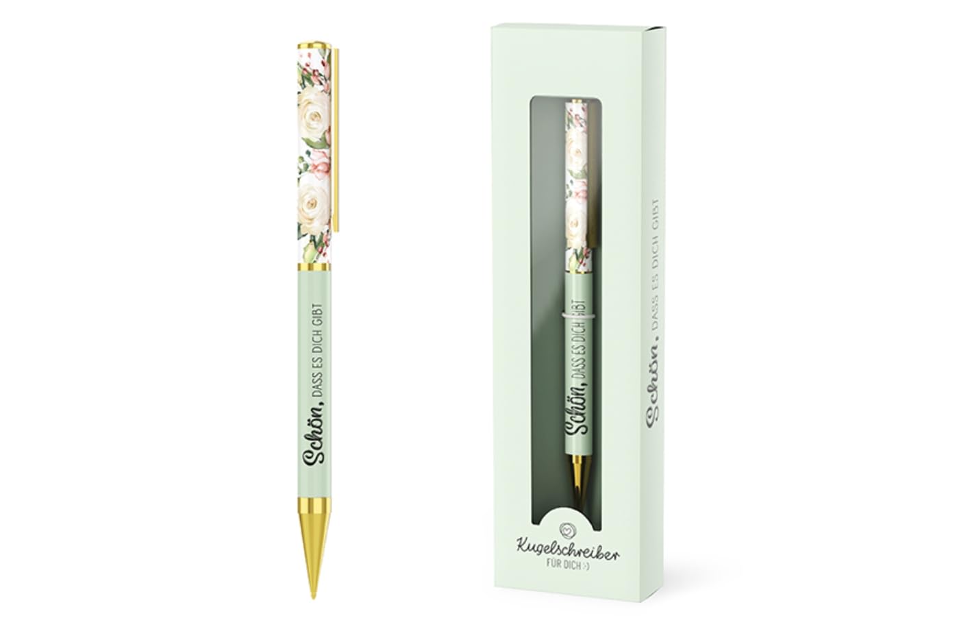 La Vida Ballpoint Pen with Twist Mechanism in Gift Box, "It's wonderful that you exist"