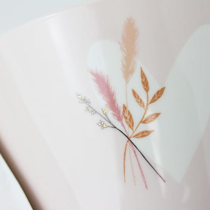Grafik-Werkstatt Cereal Bowl | with Real Gold | Porcelain | Heart with Bouquet