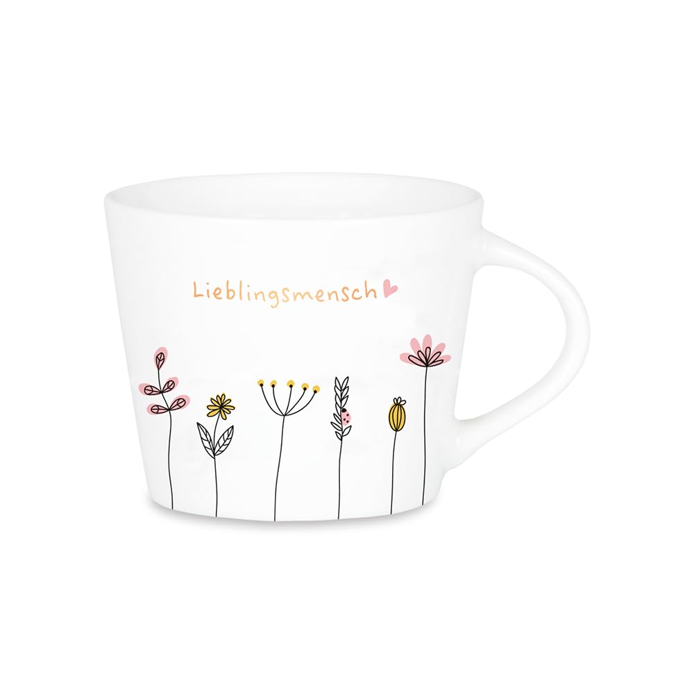 Grafik-Werkstatt Espresso-Tasse mit 100%Echtgold | Porzellan Tasse | 50 ml | Lieblingsmensch