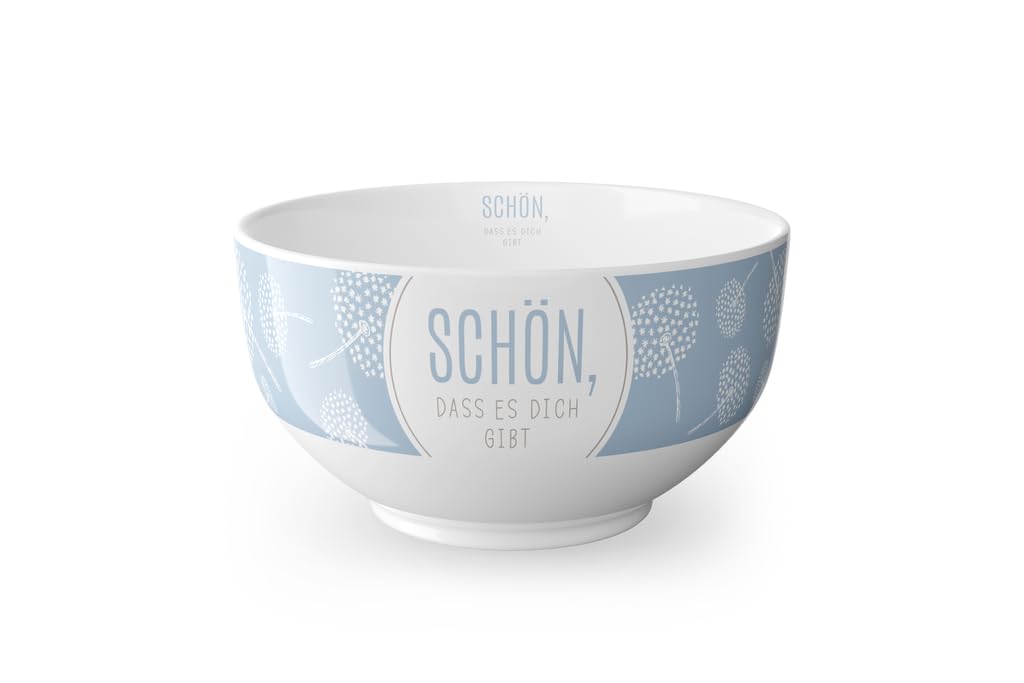 Gift For You :-), Muesli Bowl, Cereal Bowl, Porcelain, SO GLAD YOU EXIST