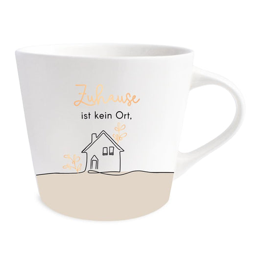 Graphic Workshop Coffee Mug with 100% Real Gold | Porcelain Mug | 420 ml | Home