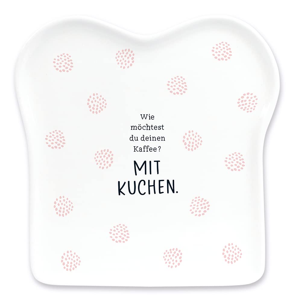 Graphics Workshop Toast Plate with Saying | Porcelain | with Cake