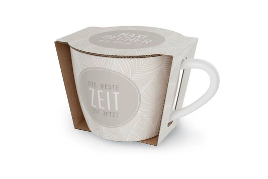 La Vida Maxi-Becher für Dich | 400 ml | "Die beste Zeit ist jetzt"