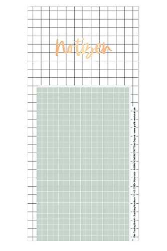 Grafik-Werkstatt Blocco magnetico con finitura oro | Blocco a strappo | 50 fogli | Note