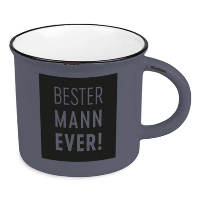Vintage Coffee Mug | Ceramic Mug for Gifting | 400 ml | Best Man Ever!, White