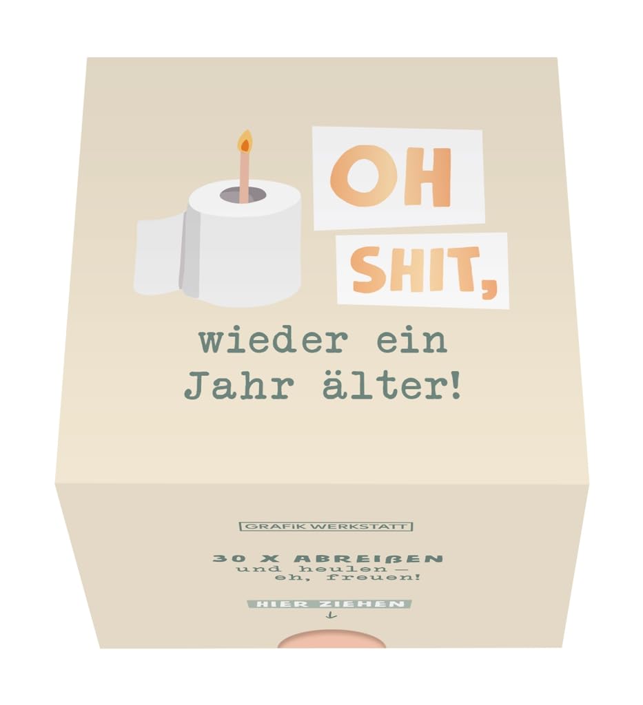 Grafik Werkstatt Message in a Box | 30 Kärtchen zum abreißen | Oh shit