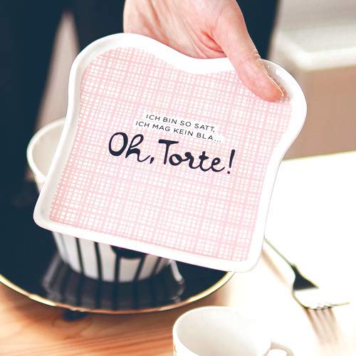 Grafica Toast-Teller con scritta | Porcellana | Oh, Torta