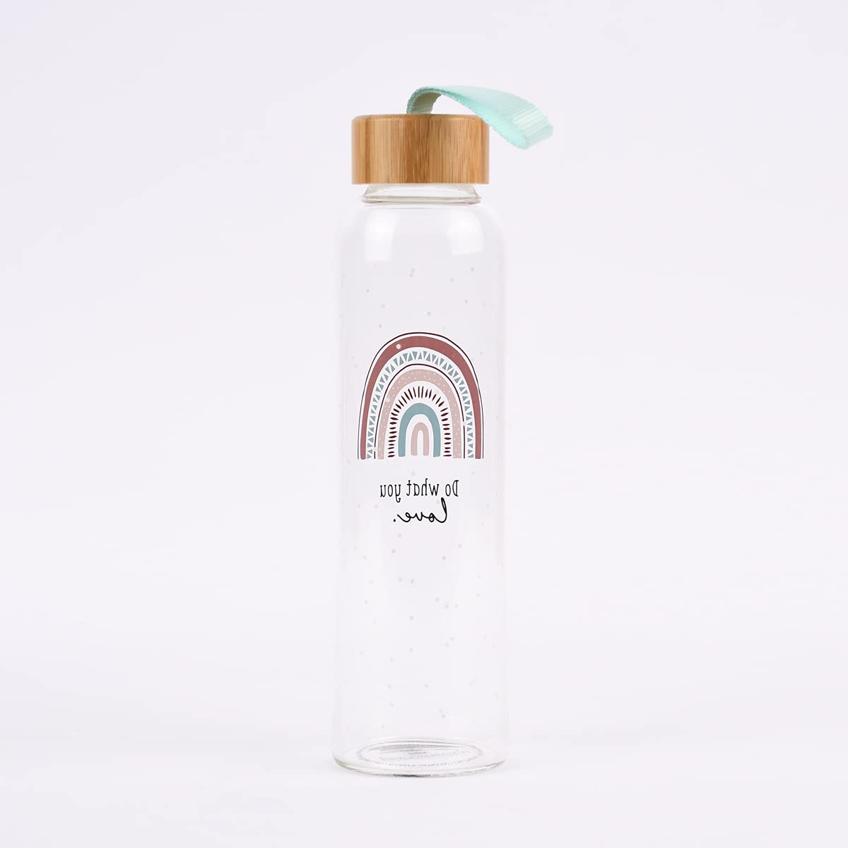 Grafik Werkstatt Borraccia in vetro con frase divertente | con laccetto | 550 ml