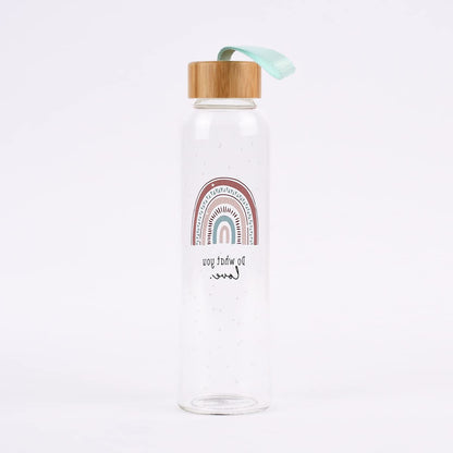 Grafik Werkstatt Borraccia in vetro con frase divertente | con laccetto | 550 ml