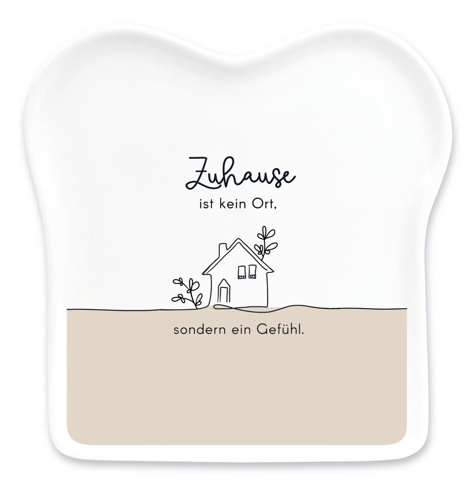 Graphics Workshop Toast Plate with Saying | Porcelain | At Home