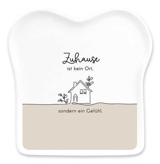Graphics Workshop Toast Plate with Saying | Porcelain | At Home
