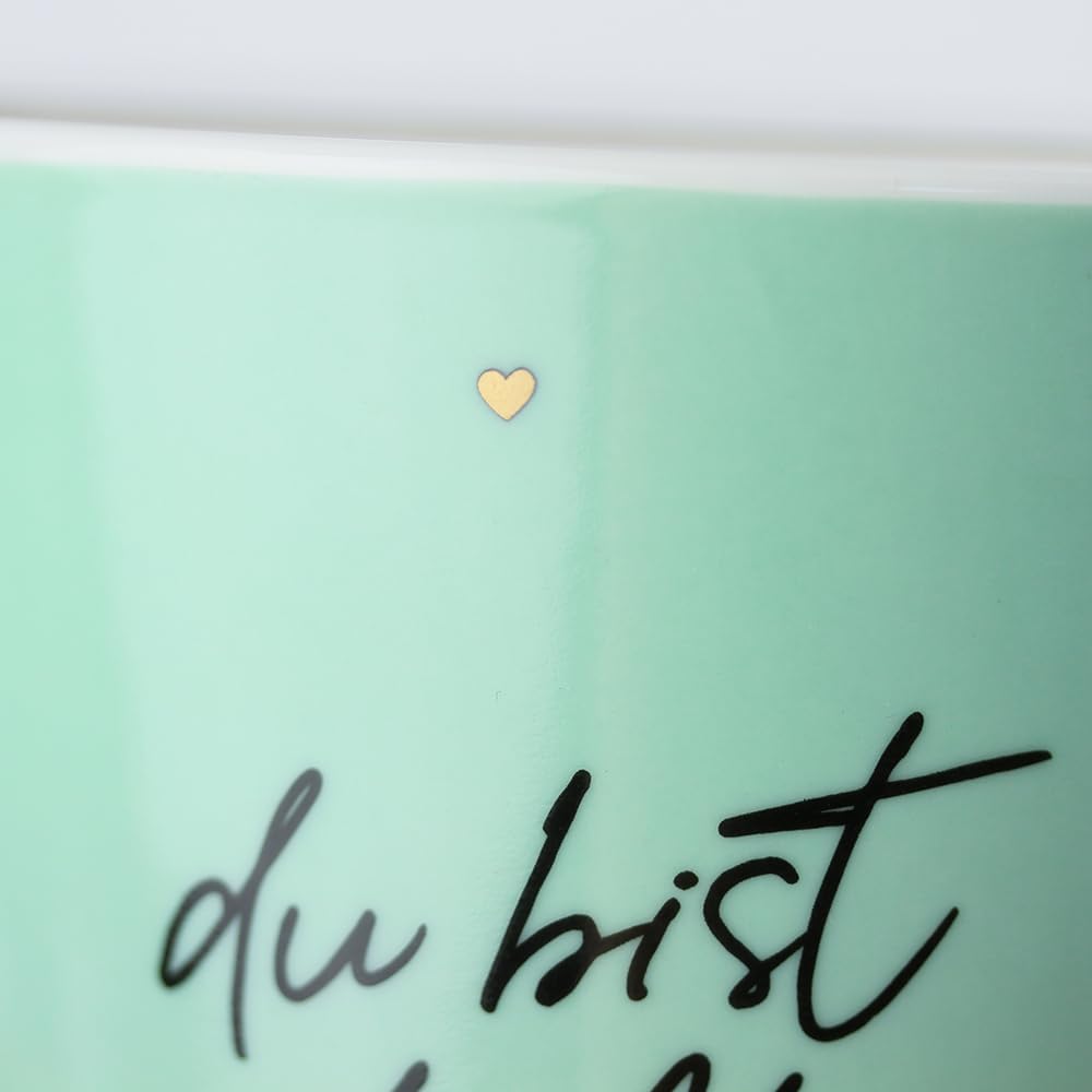 Grafik-Werkstatt Tazza da caffè con oro zecchino al 100% | Tazza in porcellana | 420 ml | Sei fantastico