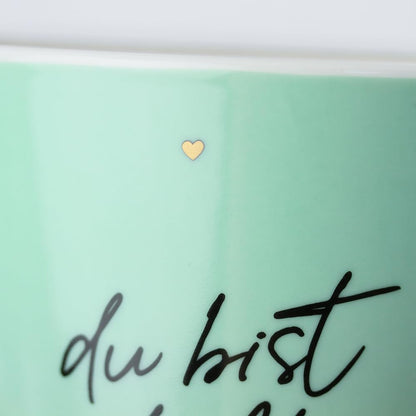 Grafik-Werkstatt Tazza da caffè con oro zecchino al 100% | Tazza in porcellana | 420 ml | Sei fantastico