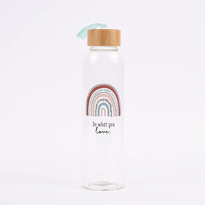 Grafik Werkstatt Borraccia in vetro con frase divertente | con laccetto | 550 ml