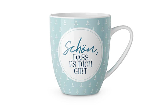 LaVida Mug for You 250 ml, Glad You Exist, Anchor, Maritime