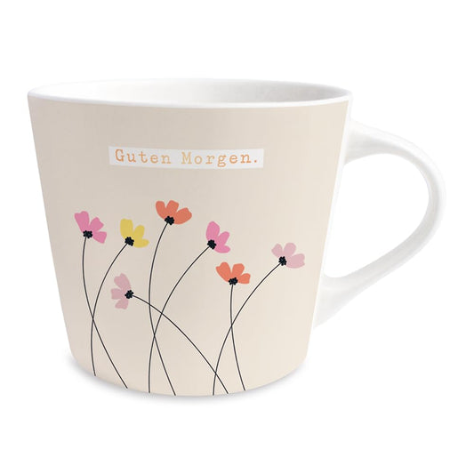 Graphics Workshop Coffee Mug with 100% Real Gold | Porcelain Mug | 420 ml | Good Morning