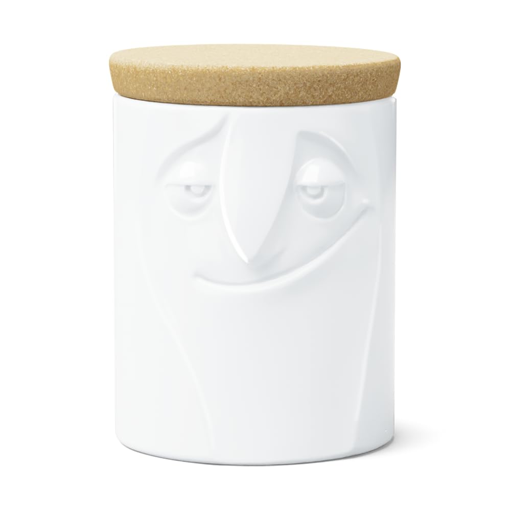 FIFTYEIGHT PRODUCTS / Mugs / Storage Jar "Charming" (Porcelain, 1700 ml, white, Made in Germany)