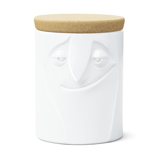 FIFTYEIGHT PRODUCTS / Mugs / Storage Jar "Charming" (Porcelain, 1700 ml, white, Made in Germany)