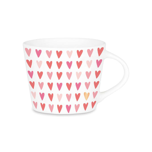 Grafik-Werkstatt Espresso-Tasse mit 100%Echtgold | Porzellan Tasse | 50 ml | Herzen