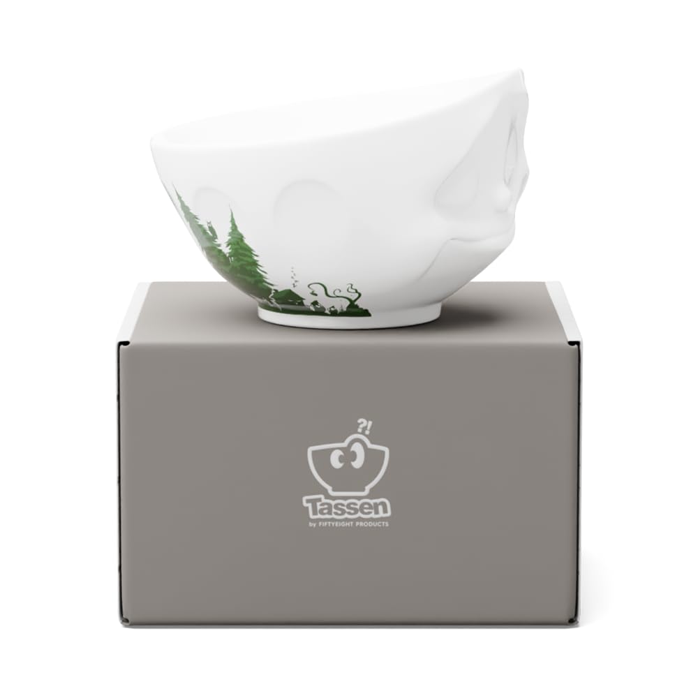 FIFTYEIGHT PRODUCTS / Bowl "Happy - Fabulous" - Special Edition (Porcelain, 500ml, White, Made in Germany)