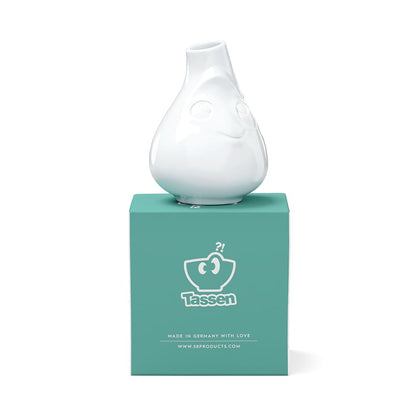 FIFTYEIGHT PRODUCTS / Vaso piccolo "Putzig" (porcellana, altezza 10 cm, bianco, Made in Germany)