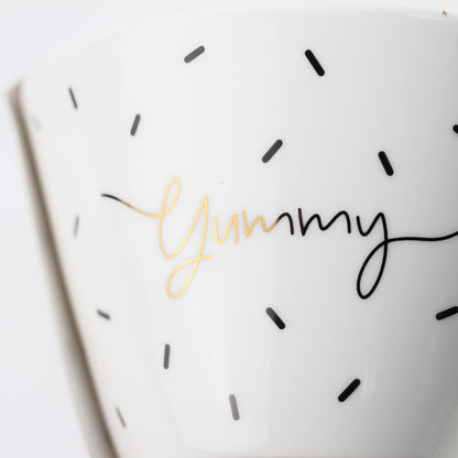 Graphic Workshop Muesli Bowl | with Real Gold | Porcelain | Yummy
